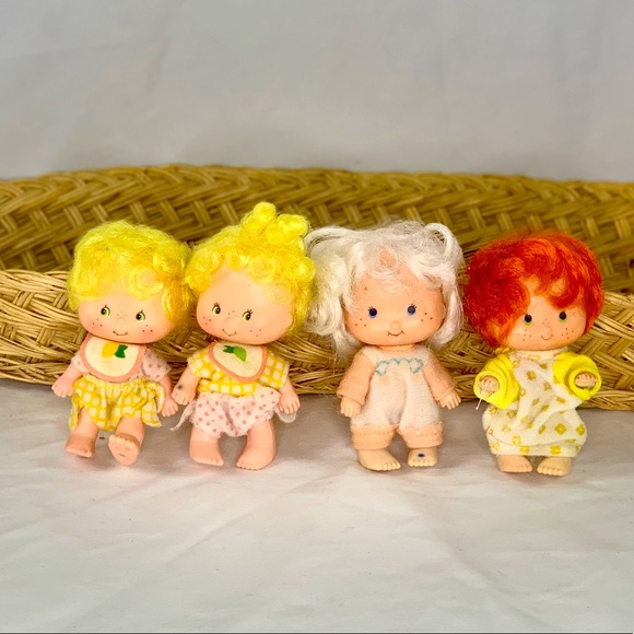 Lot of 4 Baby Strawberry Shortcake dolls - Vintage 1970's/80's - Picture 1 of 4